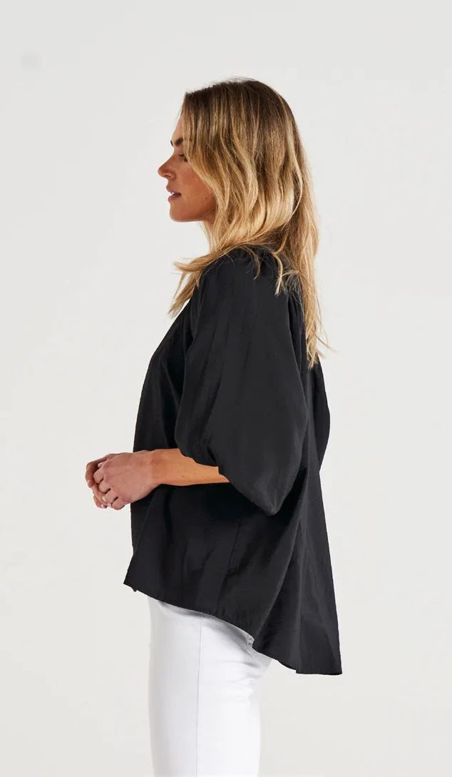 Jackie cotton Blouse - Black