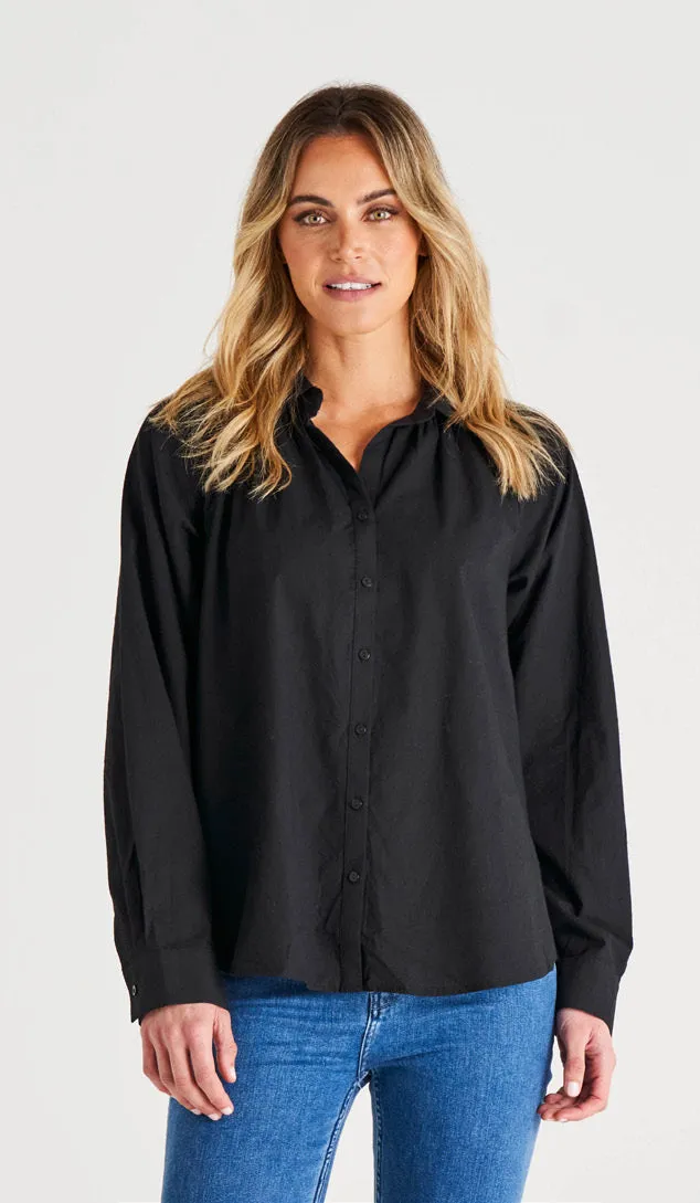 Jackie cotton Blouse - Black