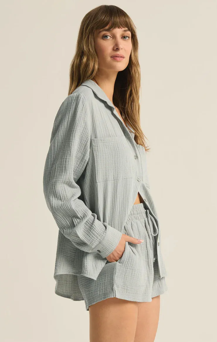 Kaili Button Up Gauze Top