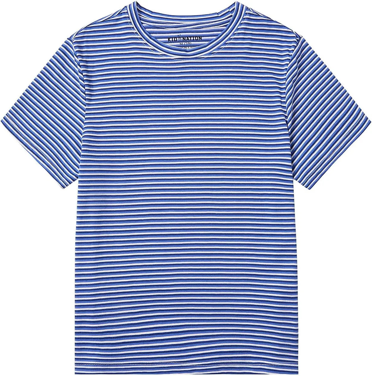 Kid Nation Boys T Shirts Unisex Soft Kids Crewneck Cotton Tshirts Short Sleeve Solid Girls Tee Shirts