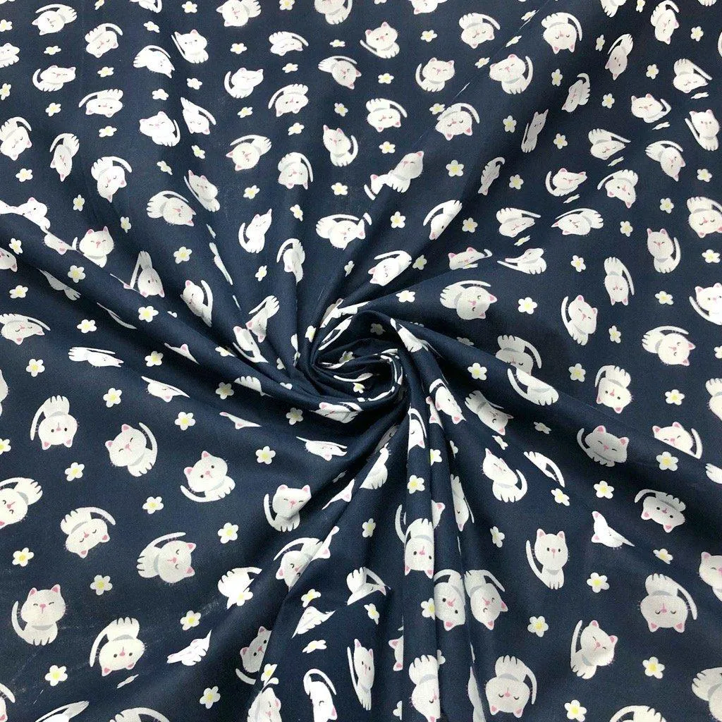 Kittens Polycotton Fabric