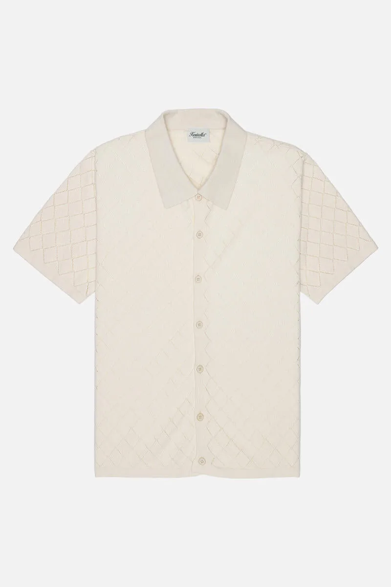 Knitted Polo Shirt (Cream)