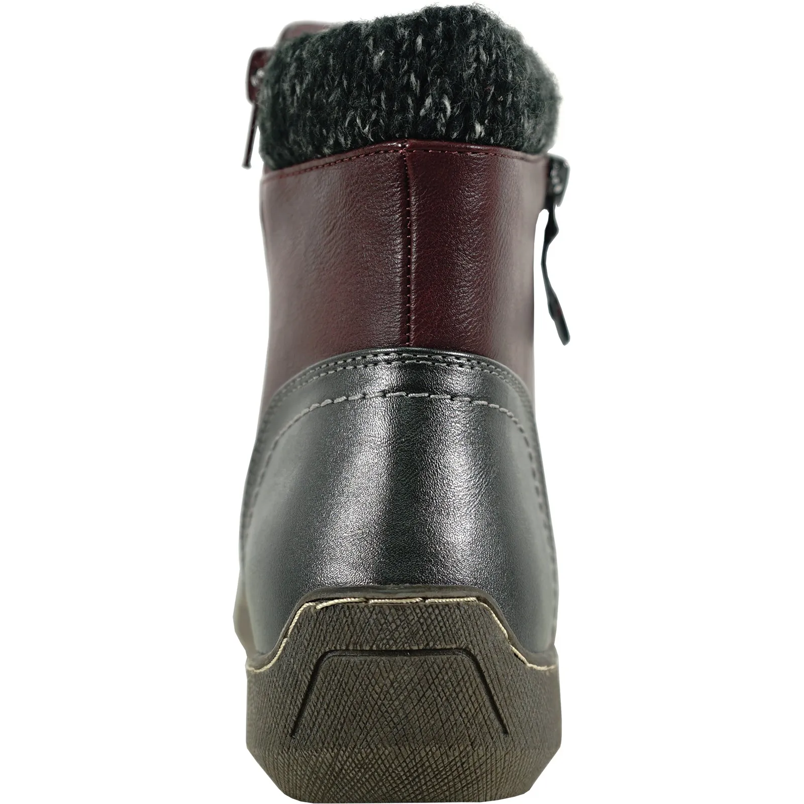 KOZI Women Boot Riley-4 Ankle Casual Boot Burgundy
