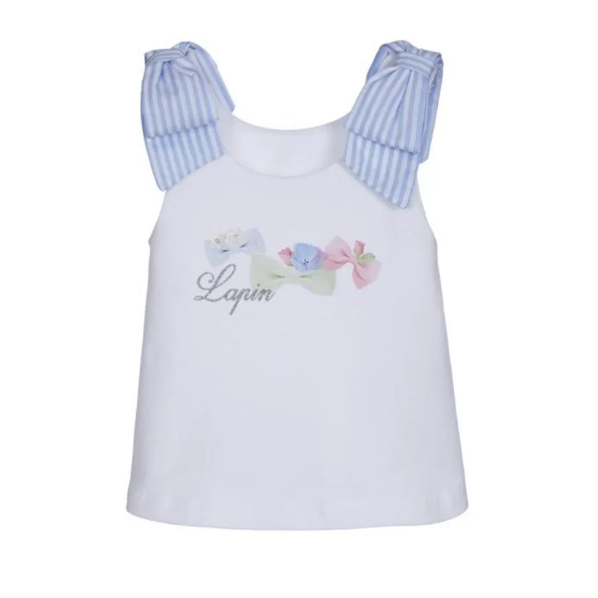 LAPIN HOUSE PASTEL BOW TOP & SHORT SET