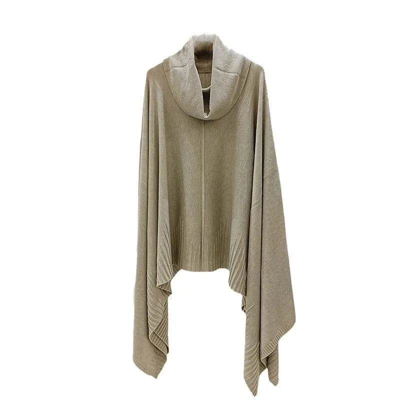 Leana Asymmetrical Cowl Neck Sweater
