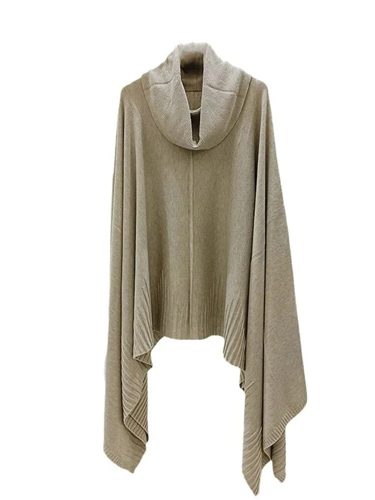 Leana Asymmetrical Cowl Neck Sweater