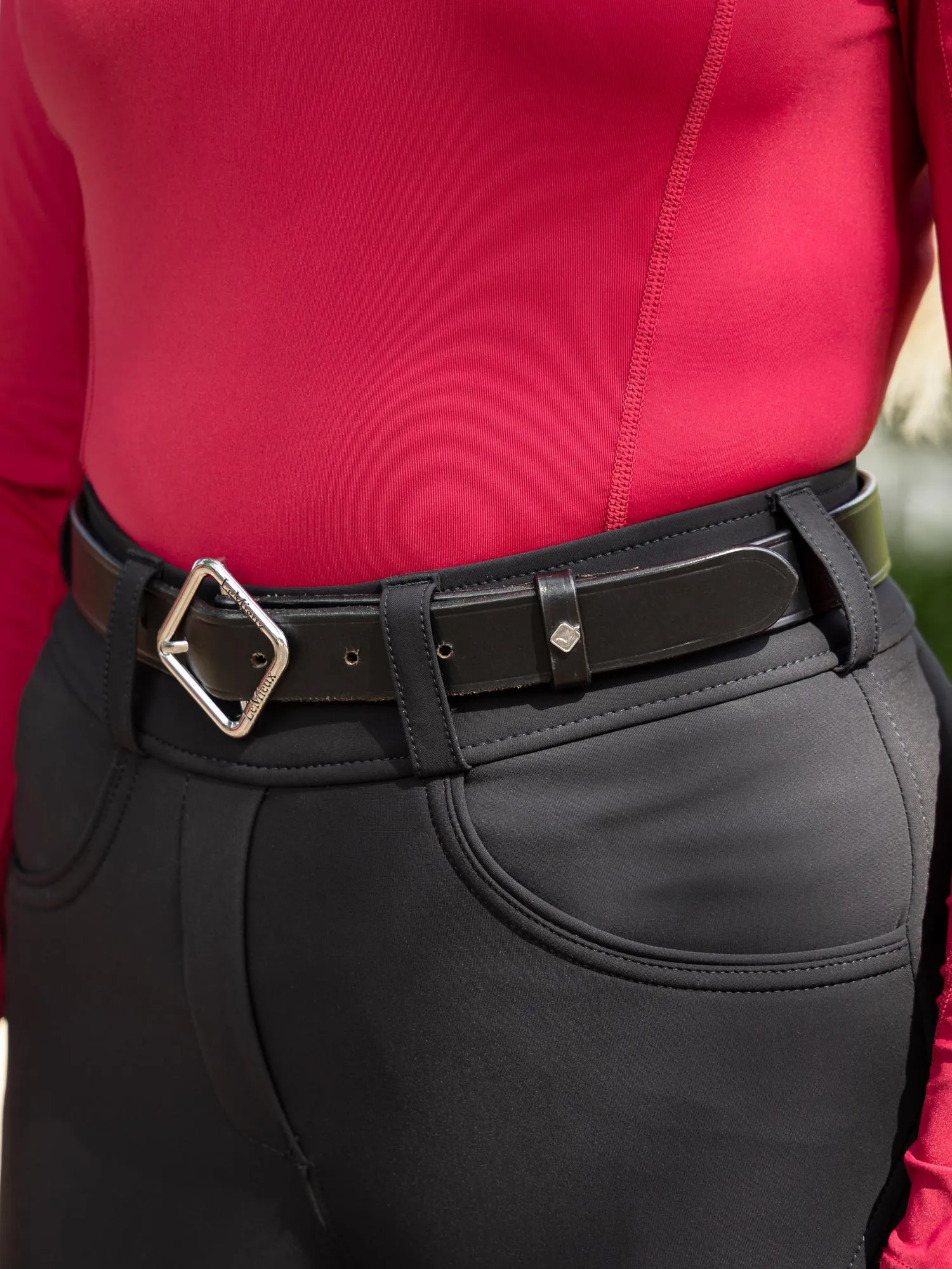 LeMieux Cleo Leather Belt Black