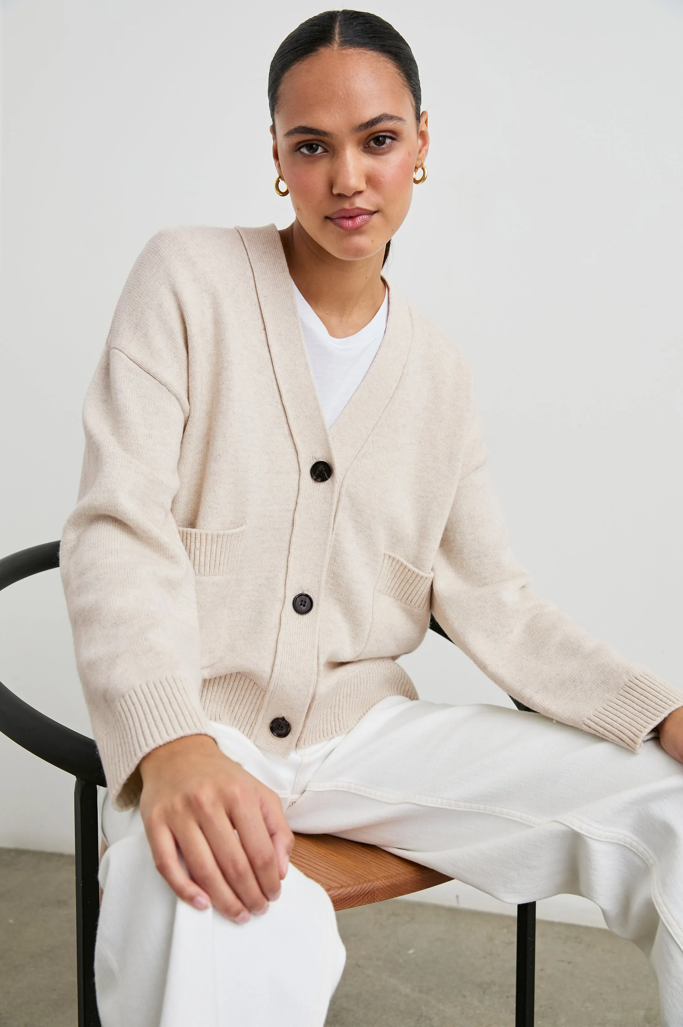 LINDI CARDIGAN - OATMEAL