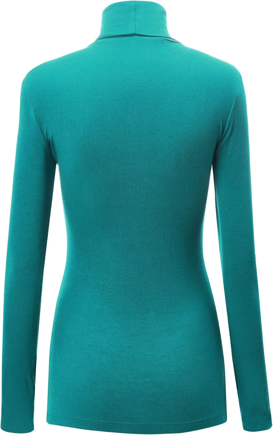 Lock and Love Women's Lightweight Long Sleeve Cozy Stylilsh Turtleneck Top Pullover Sweater