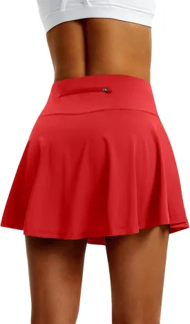 LXNMGO Women's High Waist Pleated Tennis Skirt with 4 Pockets Lightweight Athletic Golf Skorts Skirts for Running Workout