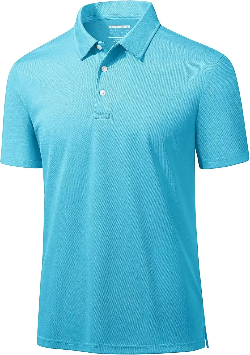 MAGCOMSEN Men's Polo Shirts 3 Buttons Casual Work T Shirts Quick Dry Short Sleeve Golf Shirt Pique Jersey Outdoor Performance