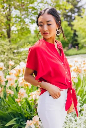 Mandy Tie Front Top