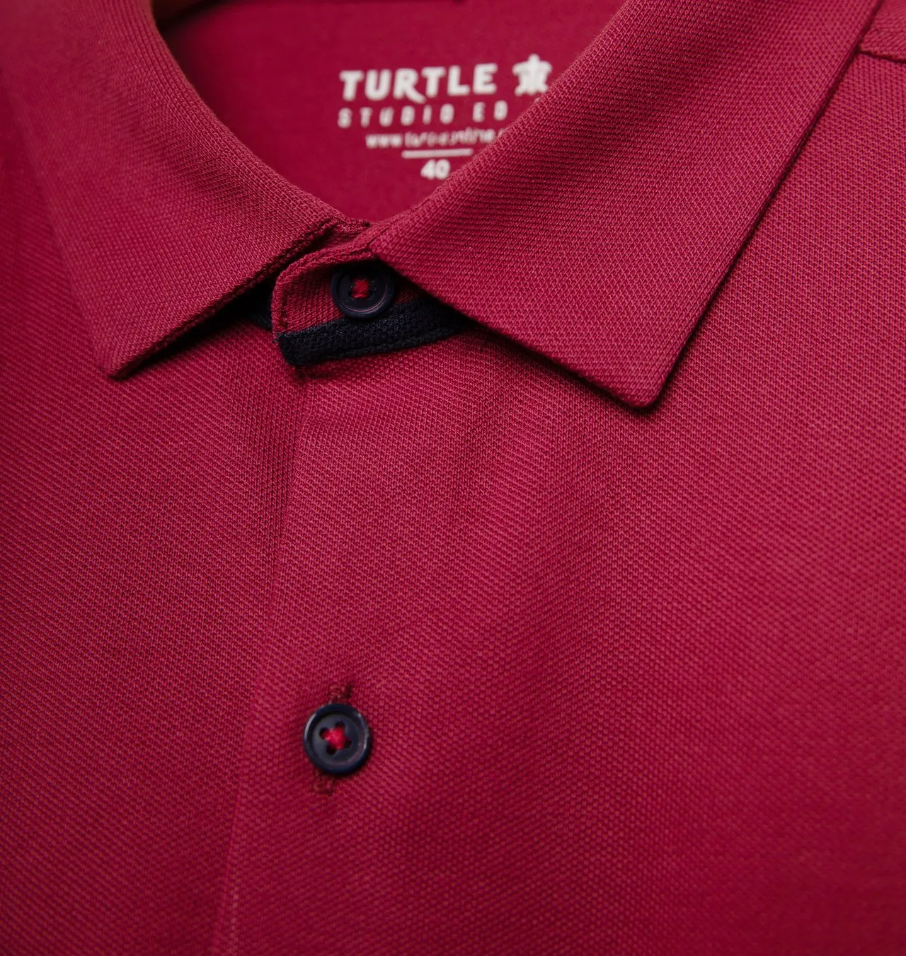Maroon Cotton Pique Lycra Formal Shirt