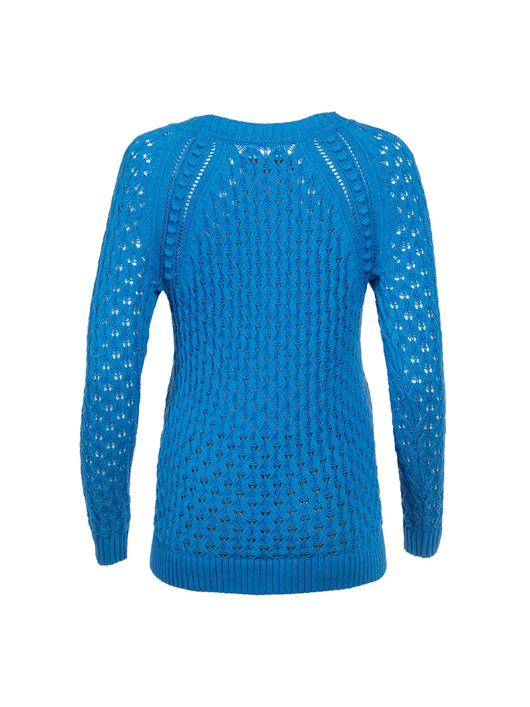Maternity Marled Bobble Sweater in Azure Glow