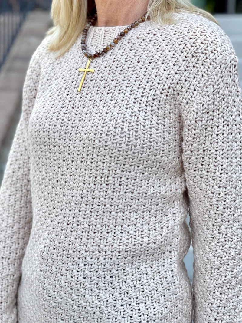 Maude Open Knit Sweater - Cream