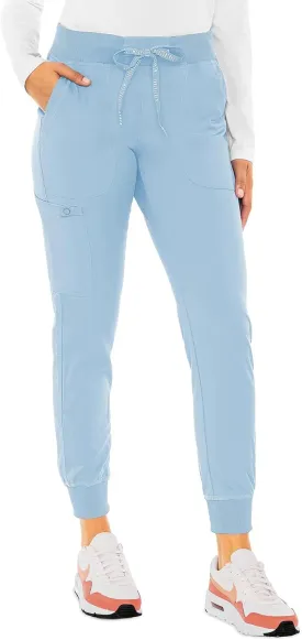 Med Couture Scrub Pants for Women Jogger Pant with 5 Pockets, Lightweight, Ultra Soft, 2-Way Stretch Fabric - MC7710
