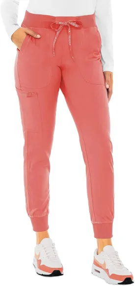 Med Couture Scrub Pants for Women Jogger Pant with 5 Pockets, Lightweight, Ultra Soft, 2-Way Stretch Fabric - MC7710
