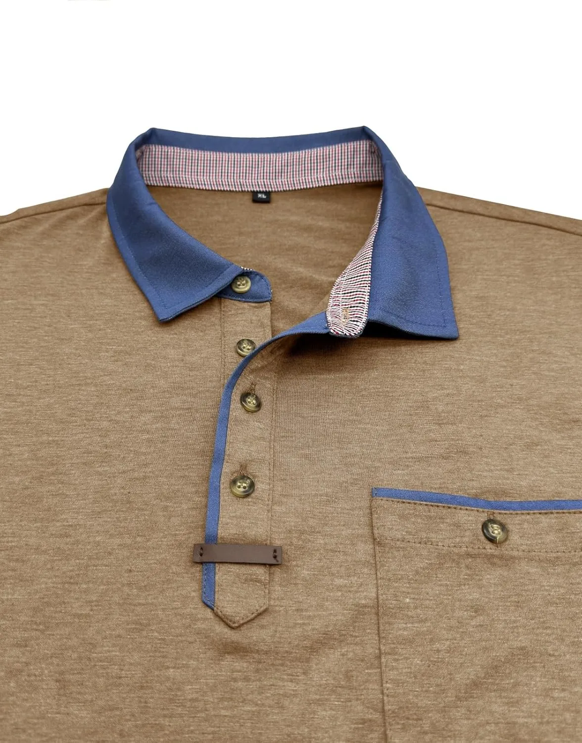 Men's Casual Polo Shirts Classic Button Basic Short Sleeve Shirt Lightweight Cotton Tees Golf Stylish Tops