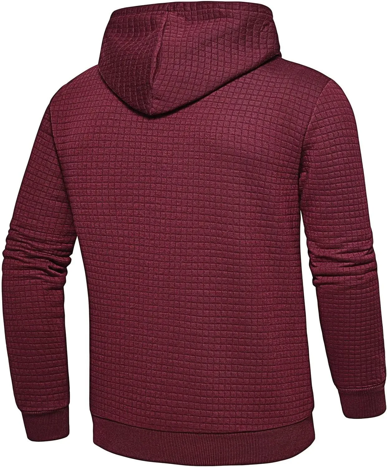 Men's Jacquard PlaidCloth Lightweight Zipper Hoodie Sweatshirt Jacket