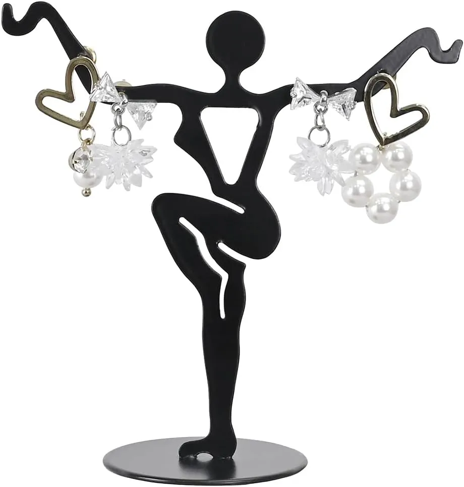 MOOCA Jewelry Display Set, Necklace Display Bust, Earring Organizer, Ring Holder Stand for Showcase and Store, Premium Fabric
