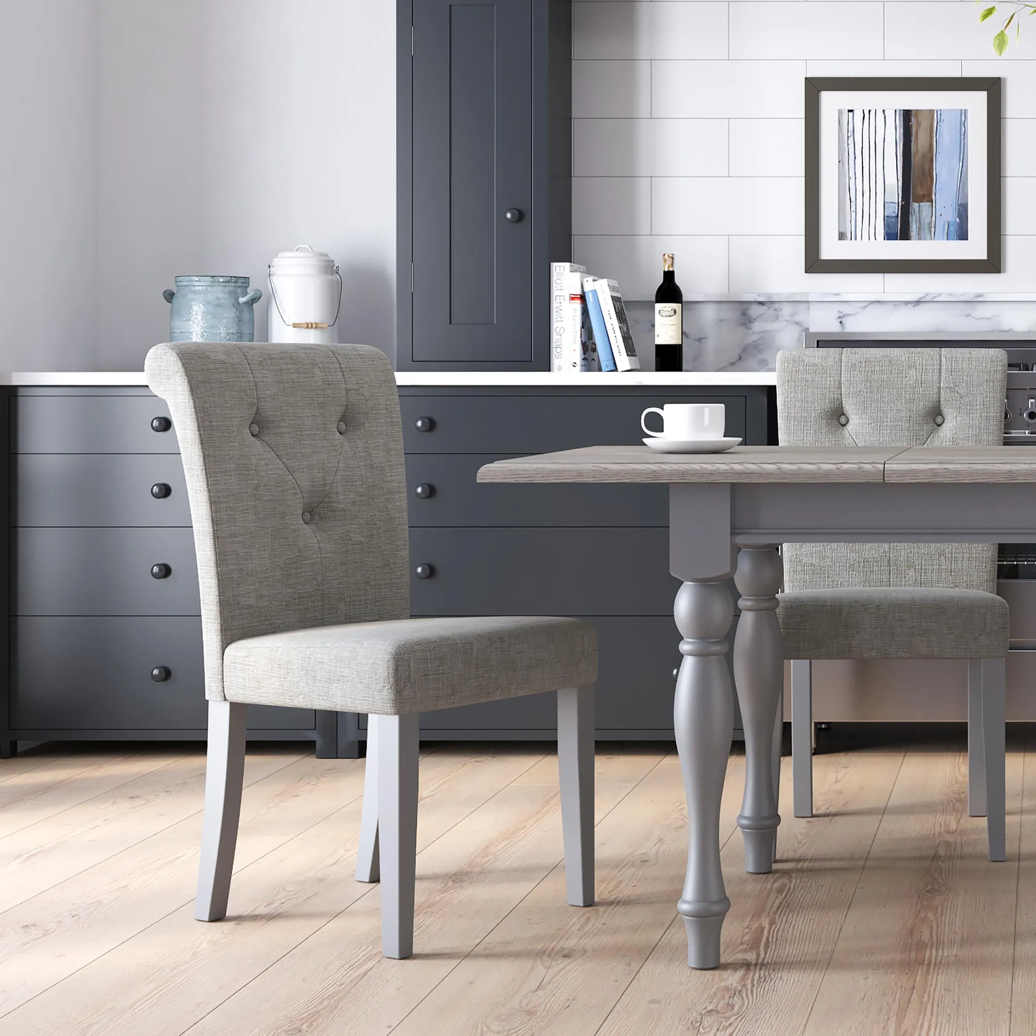 Mulsanne Grey Compact Extending Table