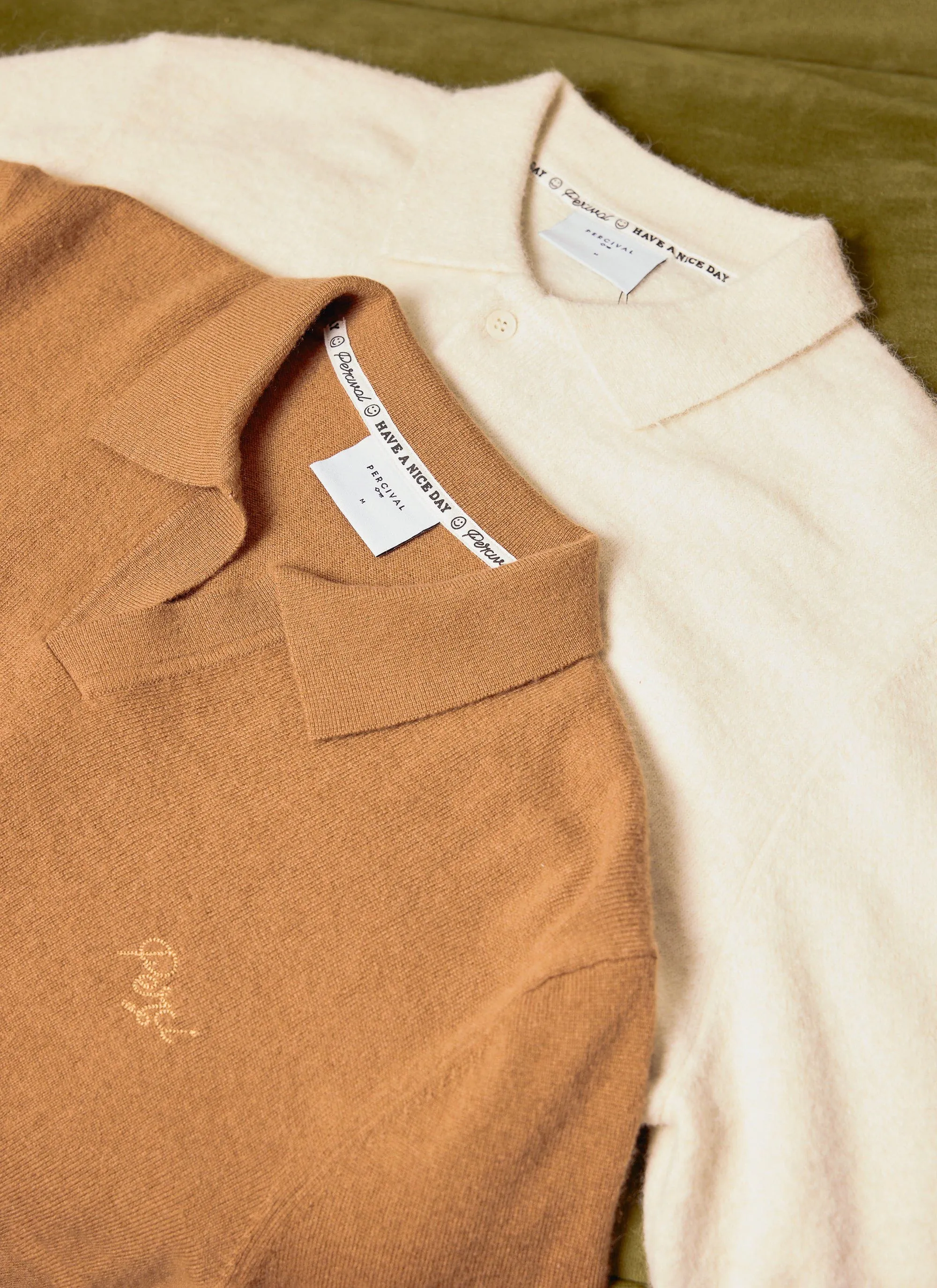 Network Long Sleeve Polo | Merino Wool | Rust