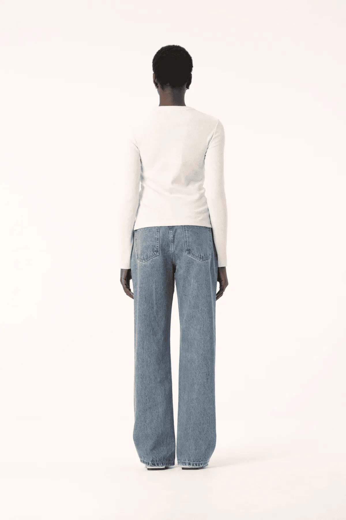 NOLA LONG SLEEVE TOP WHITE