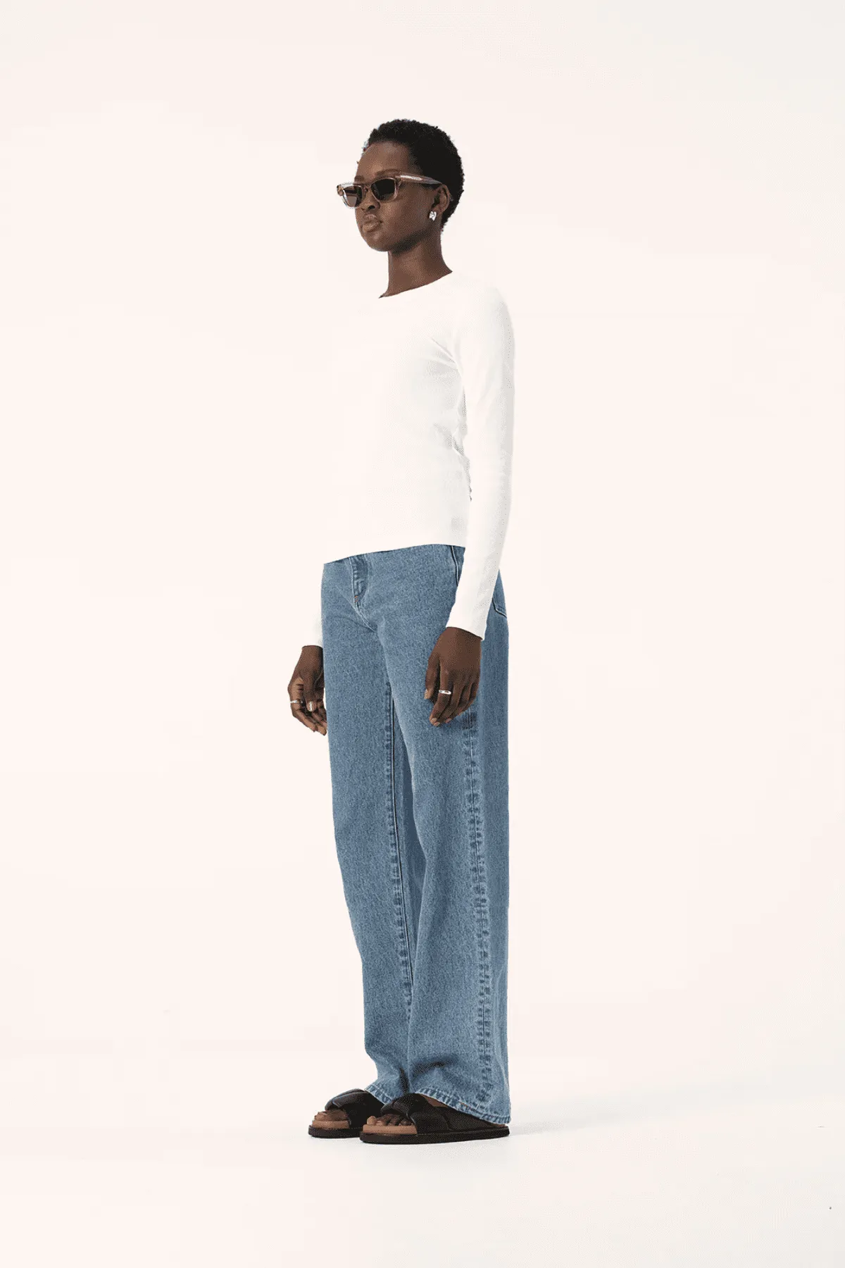 NOLA LONG SLEEVE TOP WHITE