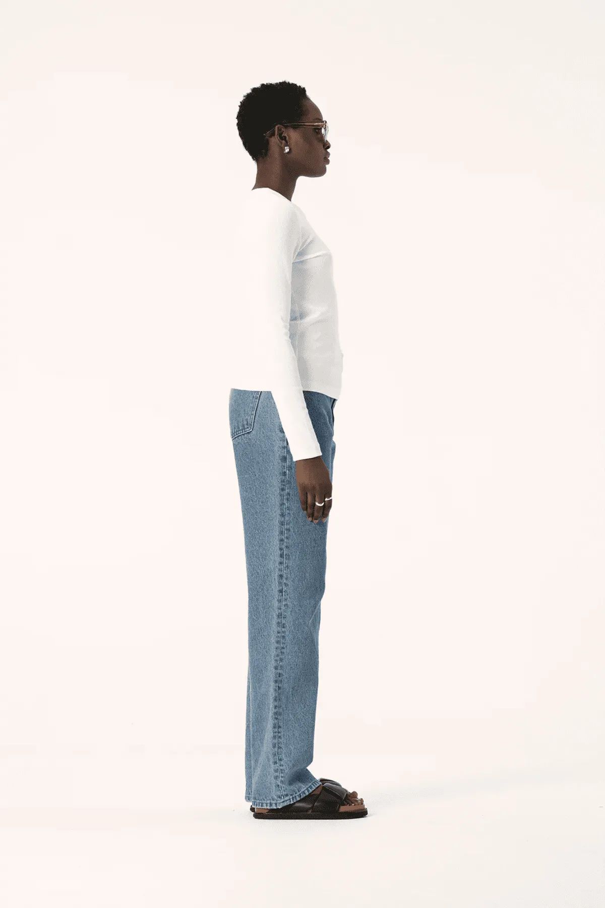 NOLA LONG SLEEVE TOP WHITE