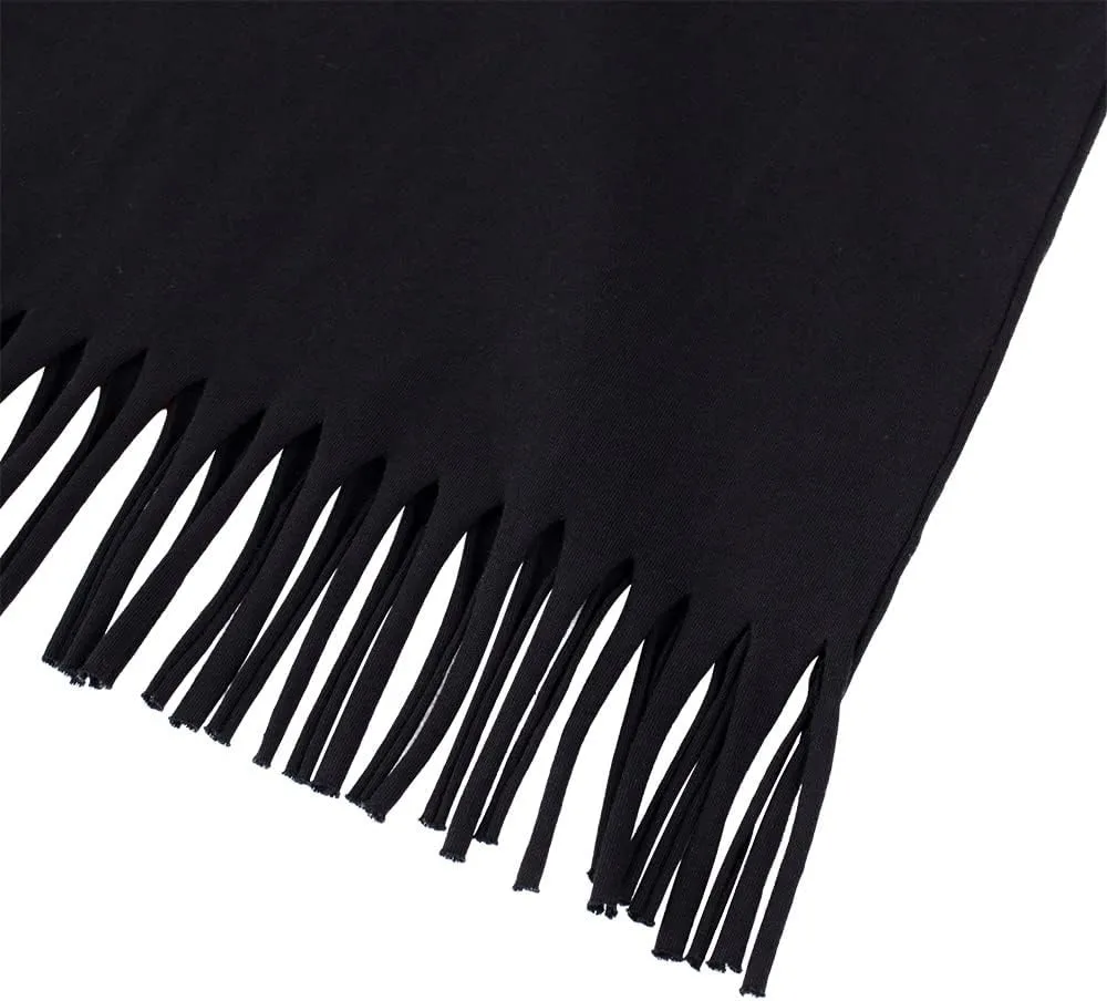 Noomelfish Girls Short Sleeve Fringe T-Shirts Soft Jersey Cotton Tee Tops (3-12 Years)