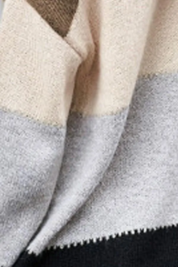 Not A Worry Color-Block Sweater