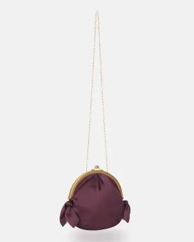 Oana - Slip Satin Bag - Eggplant