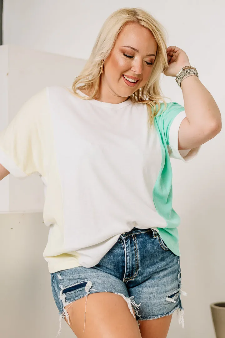 On A Roll Color Block Top