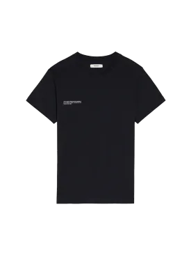 Organic Cotton Lightweight Fitted T-shirt—black