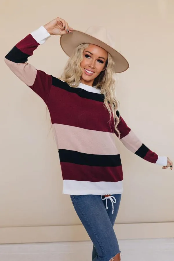 Owen Color Block Knit Sweater
