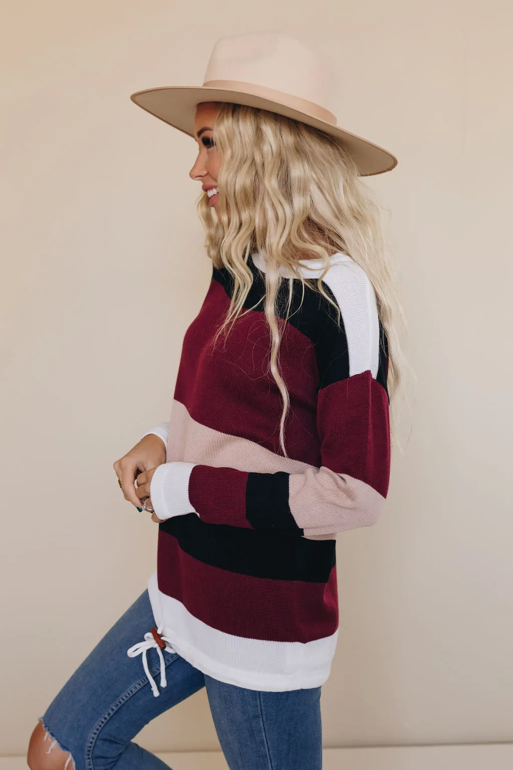 Owen Color Block Knit Sweater