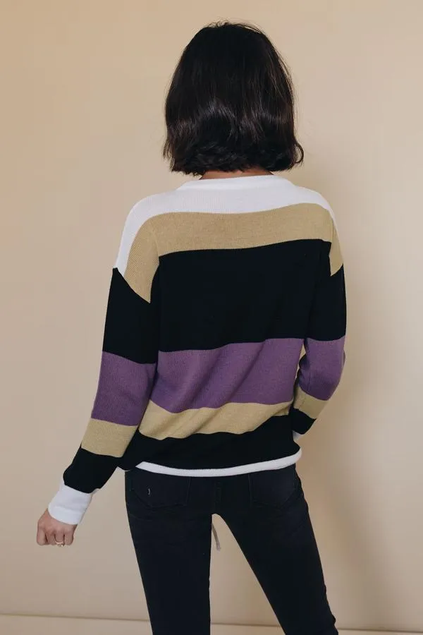 Owen Color Block Knit Sweater