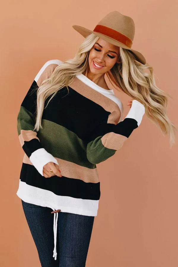 Owen Color Block Knit Sweater