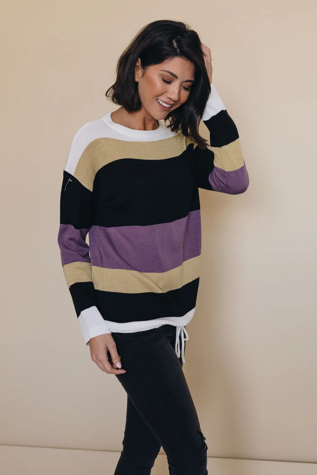 Owen Color Block Knit Sweater