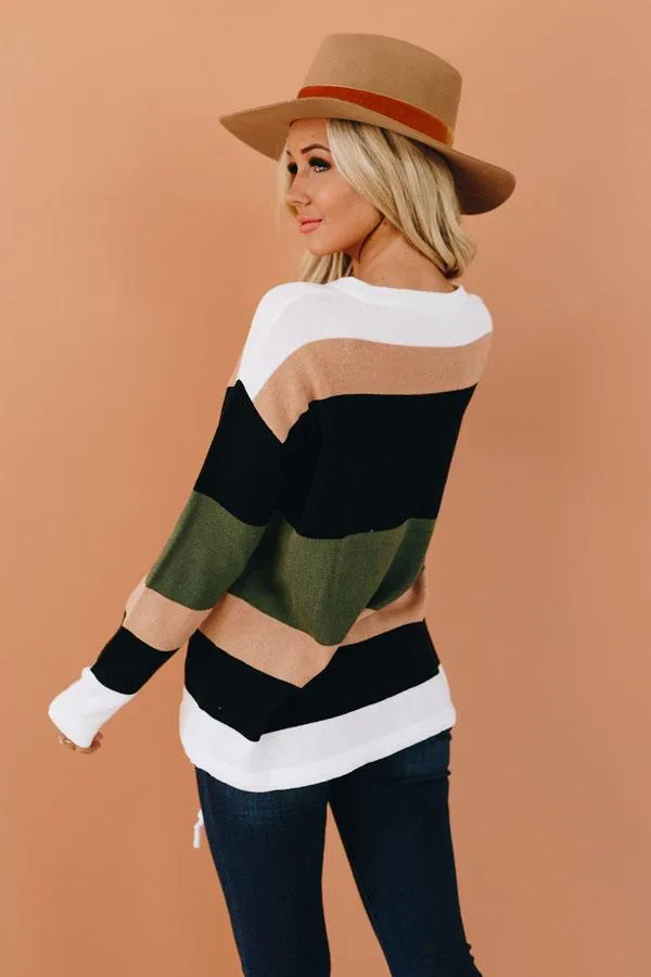Owen Color Block Knit Sweater