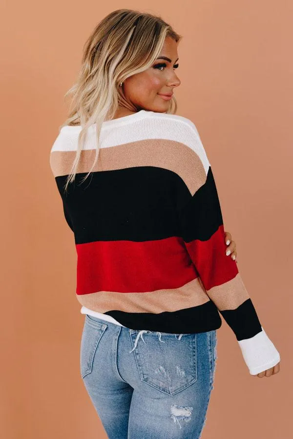Owen Color Block Knit Sweater