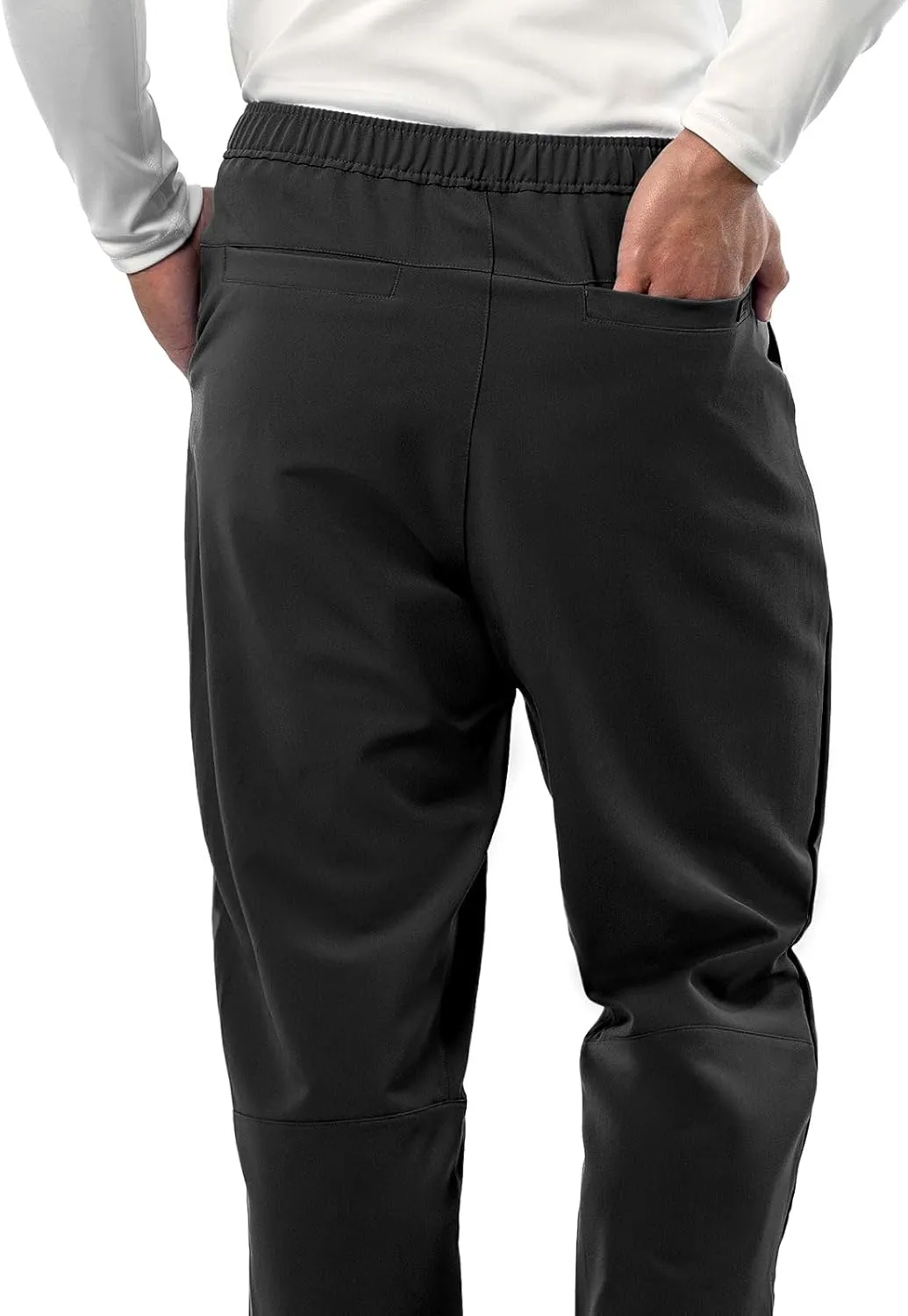 Peelz Mike Fly Front 4-Pocket Jogger Scrub Pants for Men - Soft Stretch Fabric, Mens Scrubs, Slim Fit