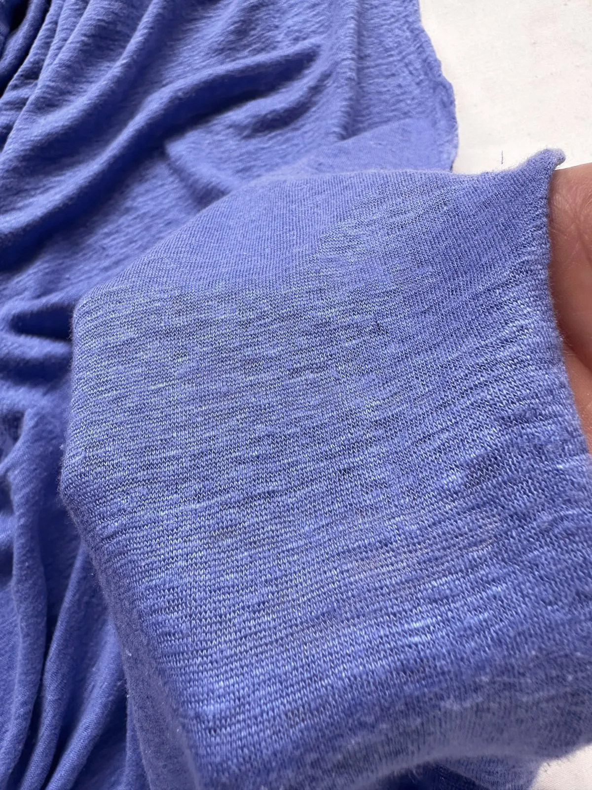 Periwinkle Linen Slub Jersey