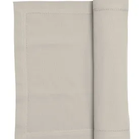 RANS Elegant Hemstitch Oatmeal Runner