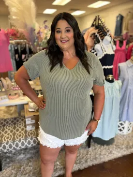 Reese Ribbed Top - Plus