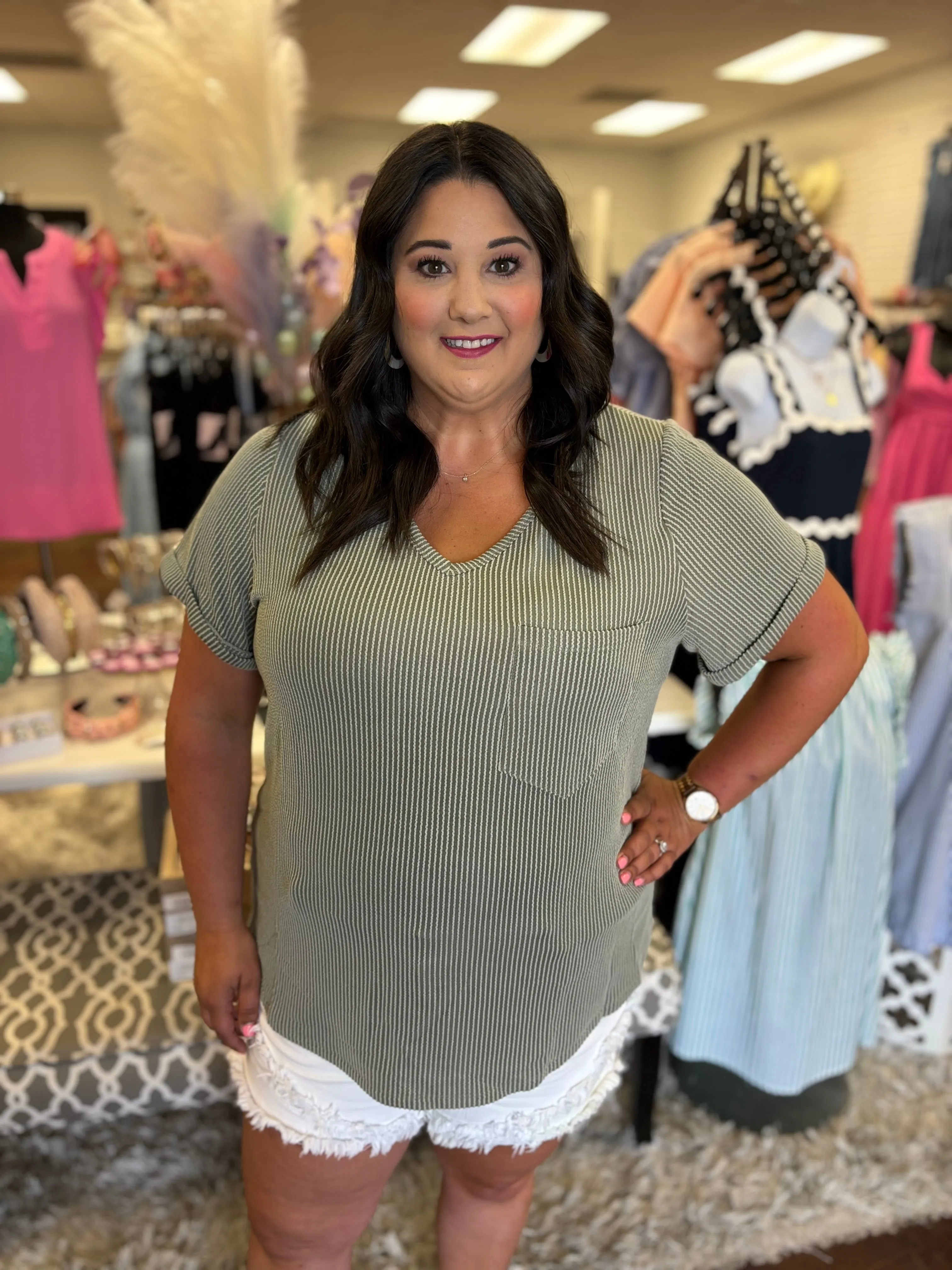 Reese Ribbed Top - Plus