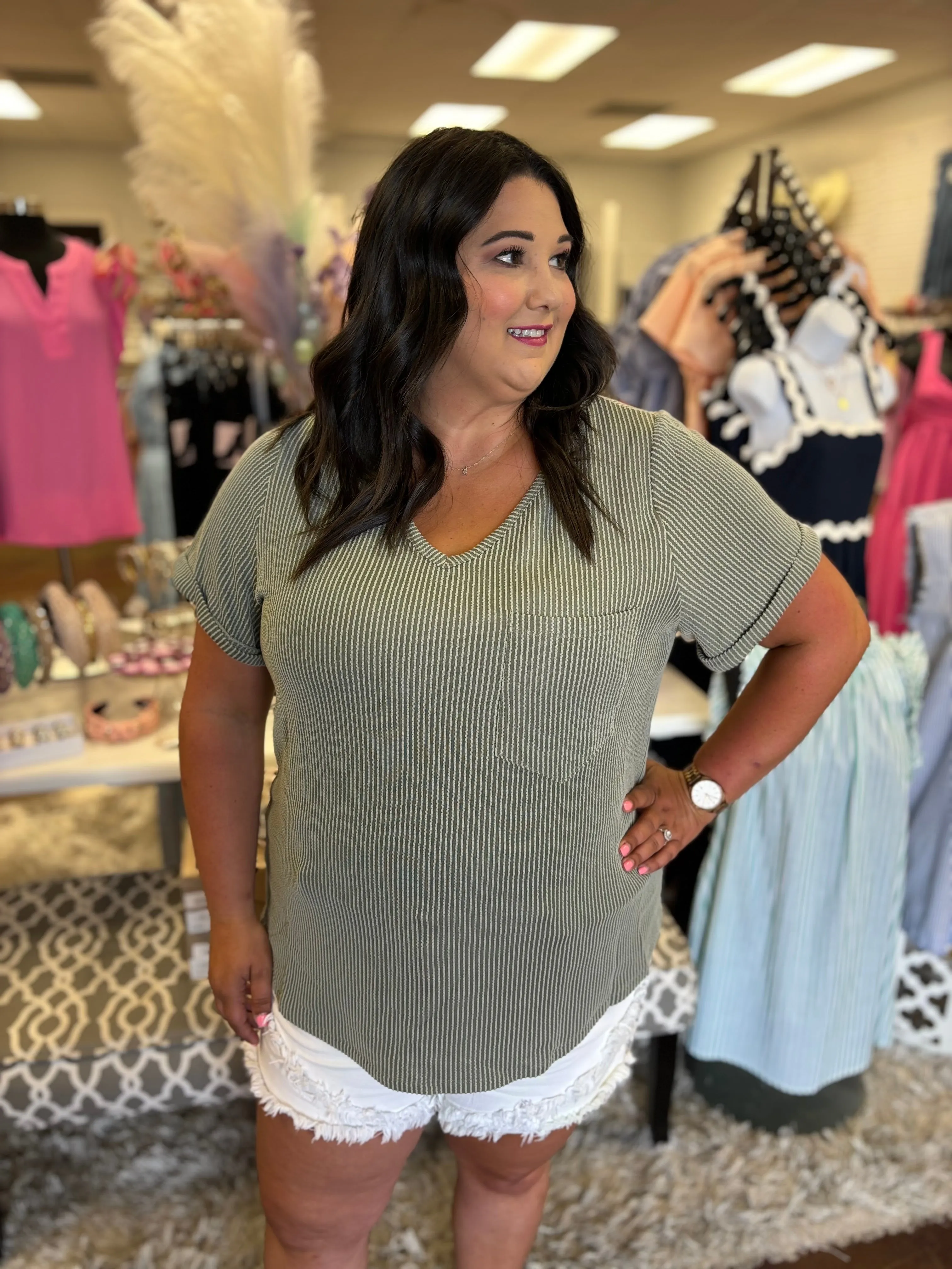Reese Ribbed Top - Plus
