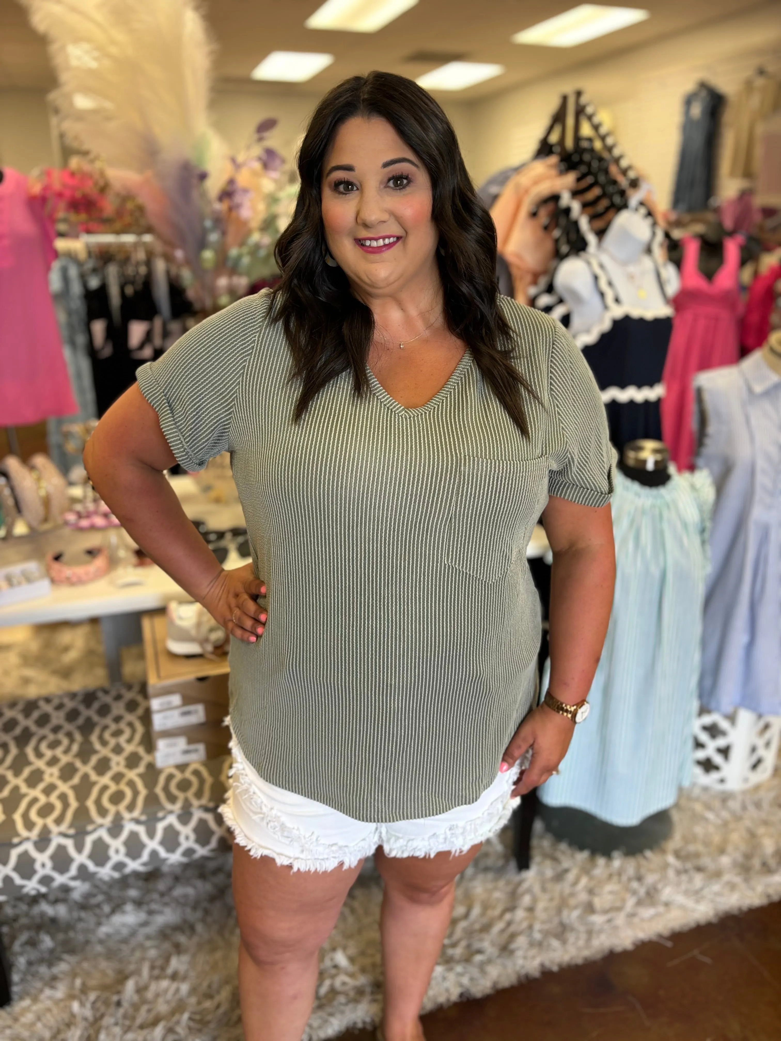 Reese Ribbed Top - Plus