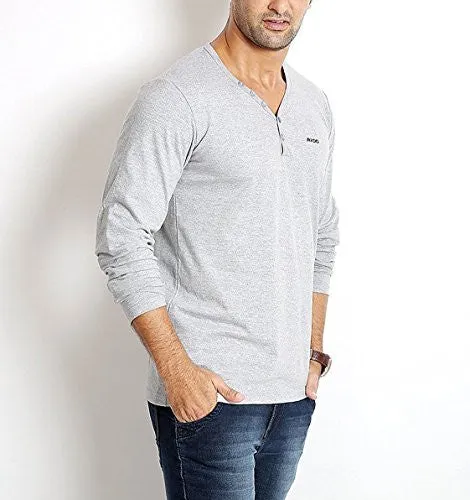 Rodid Solid Men's V-neck White T-Shirt (B-RODTSY-GM-M)