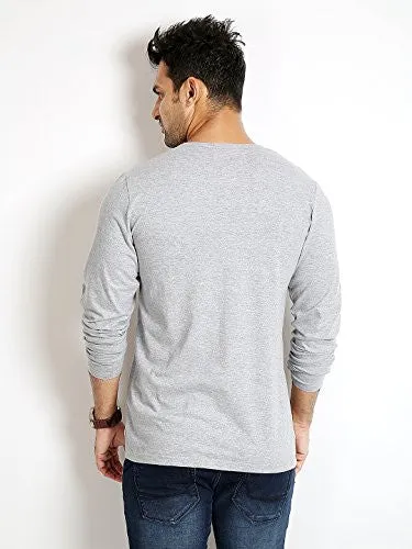 Rodid Solid Men's V-neck White T-Shirt (B-RODTSY-GM-M)